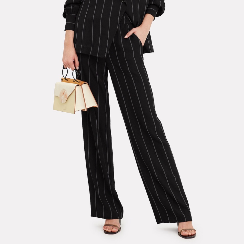 Anine Bing Isabella Pinstriped Pants